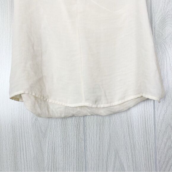 Cabi | Cream Crossover Wrap Style Blouse Size Small - Picture 8 of 11